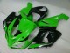 Best 2005-2006 Green White Black Kawasaki ZX6R Motorcyle Fairings