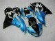 Best 2009-2012 Blue Black Kawasaki ZX6R Motorcyle Fairings