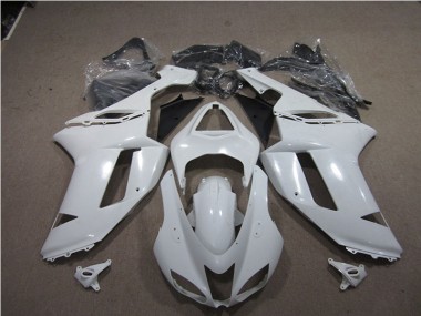 Best 2007-2008 Unpainted Kawasaki ZX6R Bike Fairing Kit