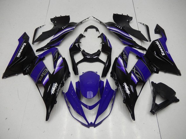 Best 2013-2018 Black Blue Kawasaki ZX6R Motorbike Fairing