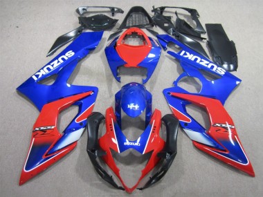 Best 2005-2006 Blue Red Suzuki GSXR1000 Motorcyle Fairings